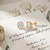 WUIHA 925 Sterling Silver Marquise Cut VVS1 D Color Real GRA Moissanite Diamonds Wedding Engagement Studs Earrings Fine Jewelry