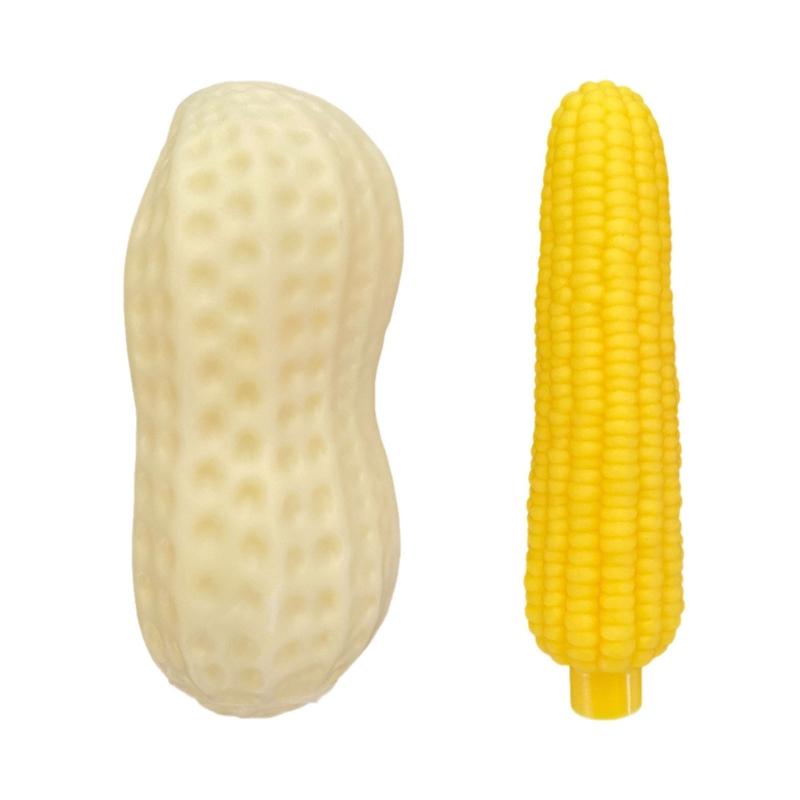 Pet Chew Set with Corn and Peanut Design, Dog Indoor Routine Toy for Daily Relief and Easy Carry Use Indoors
