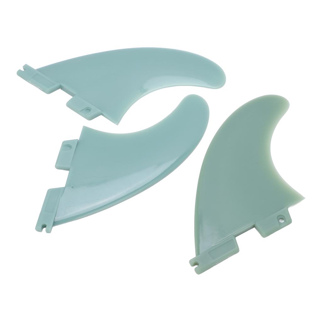 3pcs Surfboard Fins PVC Surfing Thruster Fin Set for Longboard Paddleboard Tail Accessories