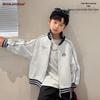 Zhen You Fan Boys' Color Block Baseball Jacket