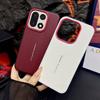 For OnePlus 15 15T 15S 1+15 1+15T 1+15S Case Luxury Textured Leather Ultimate Design Red Camera Frame Protective Cover
