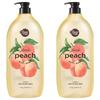 Shower Mate Peach Body Wash Fruit Scent 1.2kg 2 Pcs