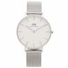 Daniel Wellington Petite 36mm Unisex Quartz Watch for Men and Women, Silver (DW00600306)