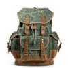 Vintage Canvas Backpacks for Men Laptop Daypacks Waterproof Rucksacks Large Waxed Mountaineering Travel Pack Vintage Backpack