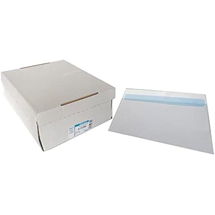 Enveloppes - SAM - 250 X 355 Mm - 100 G - Blanches - Avec Bande Adhésive