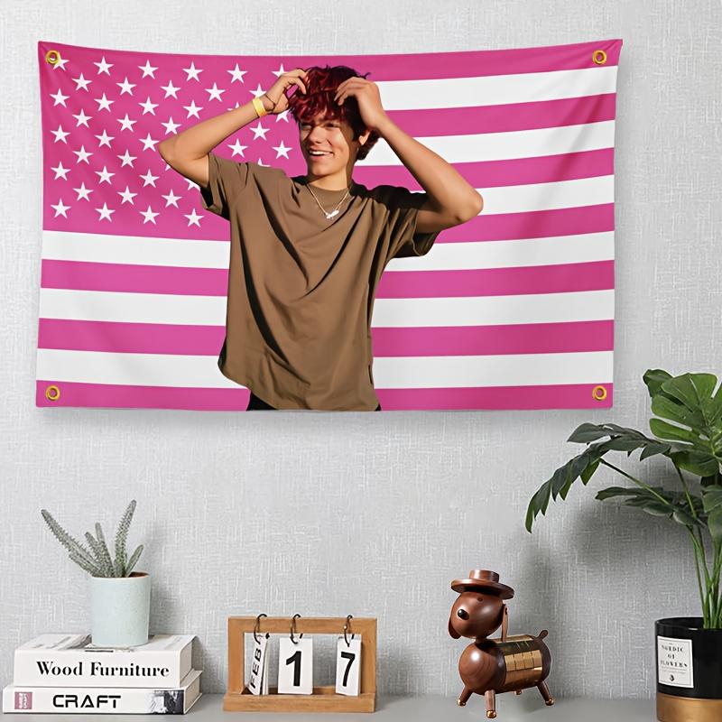

VIKAMA Sweet Cool American Retro Decoration Tapestry Personalized Hanging Cloth Room Decoration Home Decoration 74x94cm(29x37in)