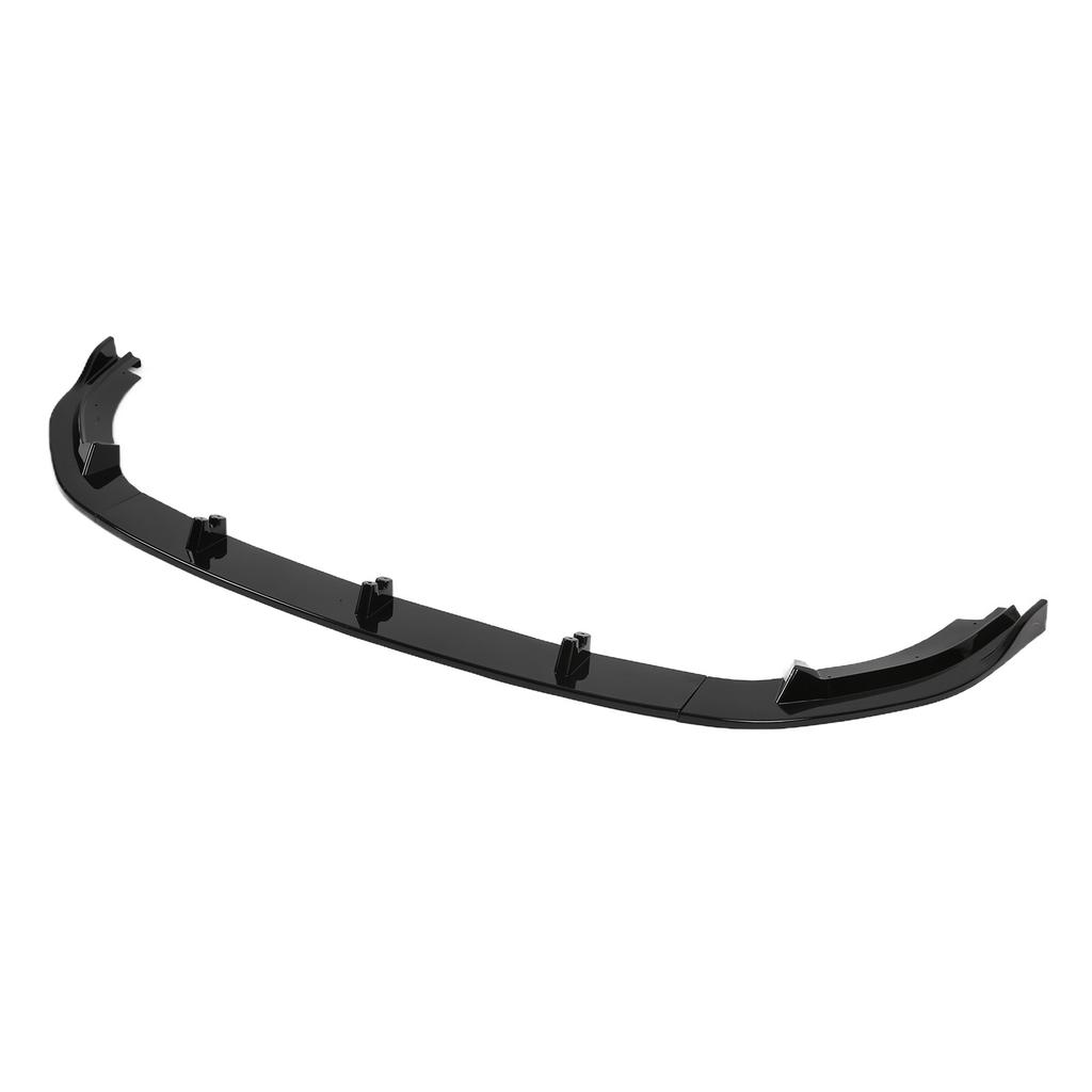 3Sections Front Bumper Splitter Lip UV Resistant Replacement for MK6 GTD 2009‑2013 Glossy Black