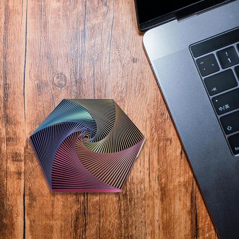 Fractal Fidget Šestiúhelník Dekompresní Hračky 3D Tisk Stolní Hračka pro Uvolnění Stresu Dětský Narozeninový Dárek Geometrická Fidget Hračka