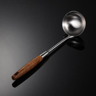 ZISIZ Stainless Steel Rosewood Handle Ladle Set