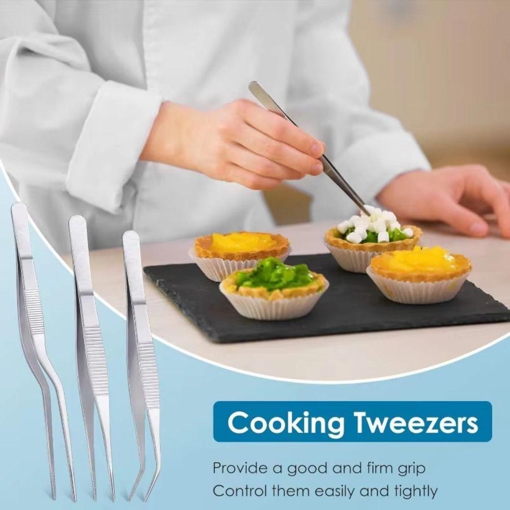 6/12Pcs Dessert Tools Plating Drizzle Spoons Drawing Spoons Kitchen Tongs Set  for Plates Decorating