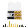 198PcsSet Windscreen Fairing Screws M5 M6 Bolts Kit Motorcycle AccessoryGolden