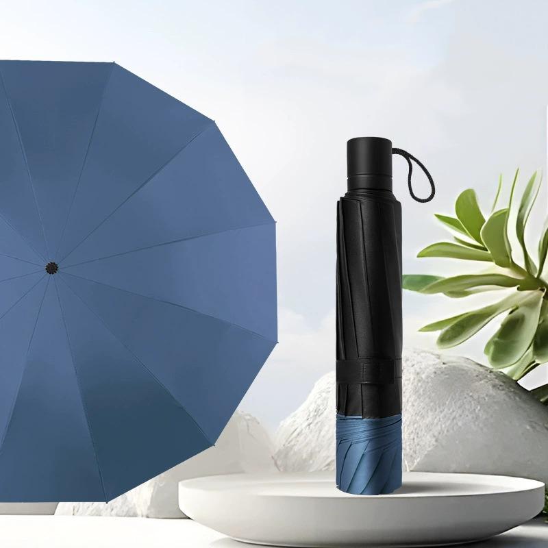 11 Bone Enlarged, Thickened and Reinforced Double Umbrella Vinyl Sun Protection and UV Protection Parasol Sun Umbrella for Weather and Rain