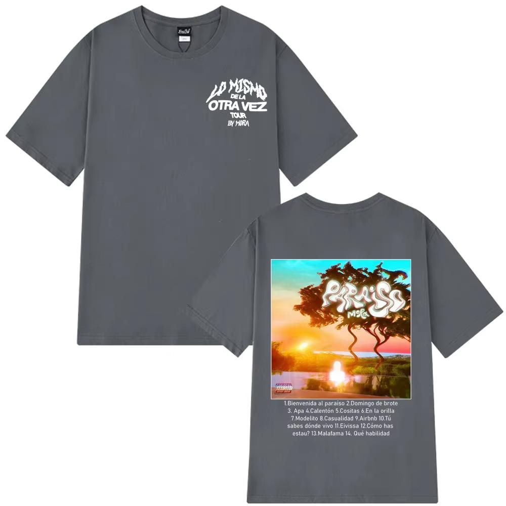 Mora Paraiso Fashion Print T Shirts Men Women Harajuku Hip-hop T-shirt Short-sleeved Streetwear Oversized Cotton O-Neck T-shirts
