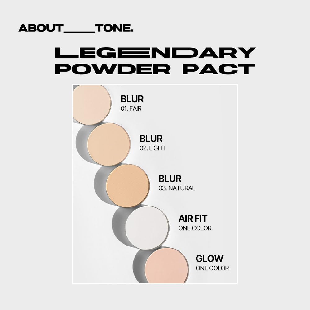 Glow Powder Pact 8g prevents makeup from smudging and Face Cool and warm skin tones [ABOUT TONE] / Powder, shine, powder,