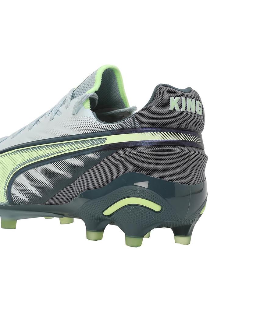 Puma King Ultimate Soccer Cleats for Natural and Artificial Turf Size FG/AG (Ice Gray, 27.0, Men's, 10780903)