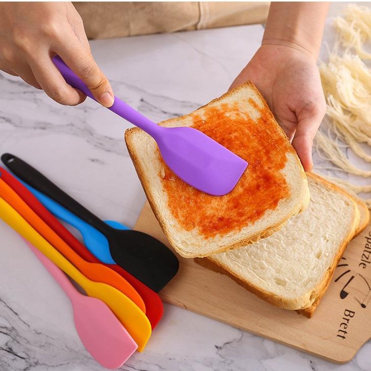 Silicone Baking Spatula: Large, Thickened, Full-Wrap Design for Mixing and Scraping