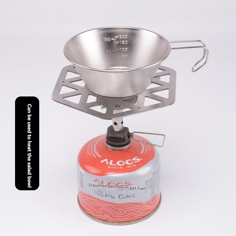 Portable Stove Stand Heat-Resistant Trivet Stainless Steel Pot Holder Stove Stabilizer Plate Non-Slip Gas Stove Stand