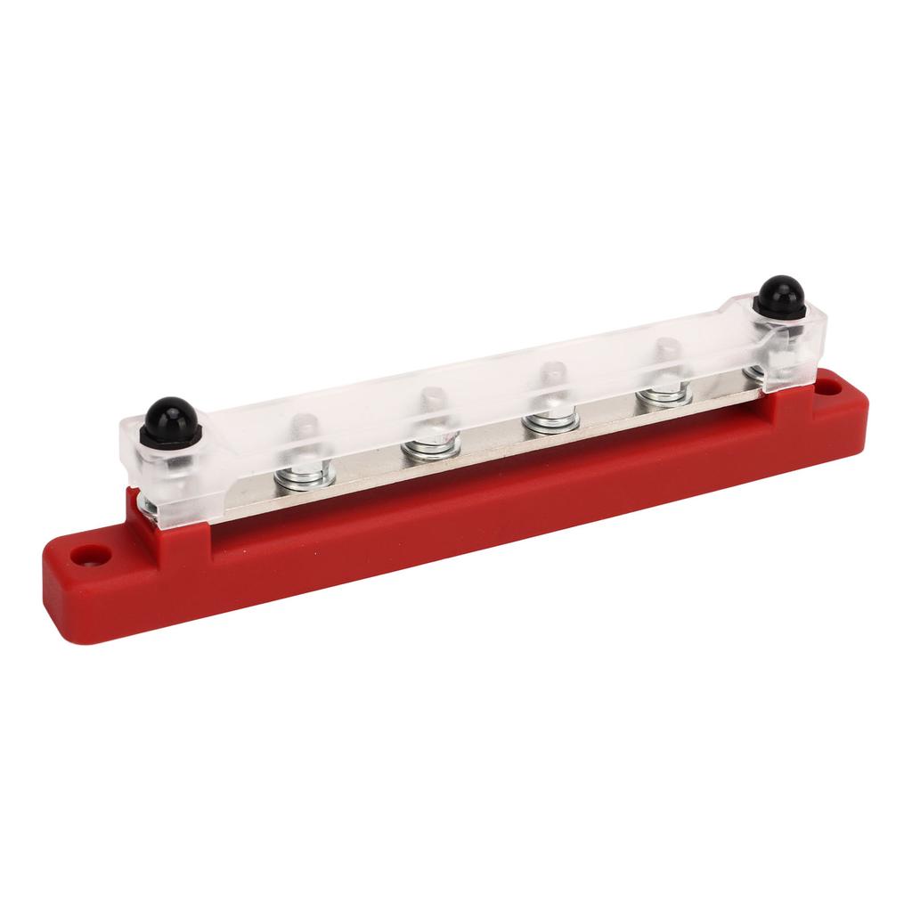 6 Post Power Distribution Terminal Block with Dust Cover M6 Studs 12V to 48V 150A for Cars Boats RVs