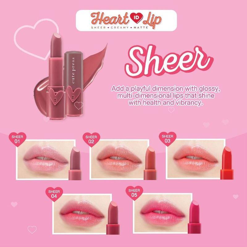 Cute Press - Heart ID Sheer Lipstick