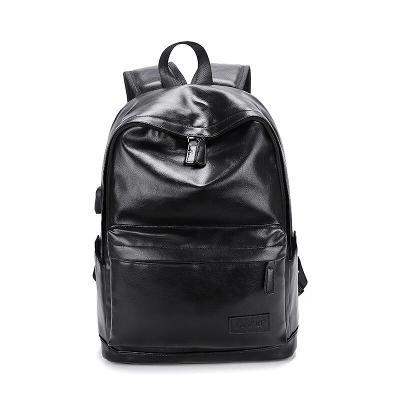 Men s PU Business Casual Backpack