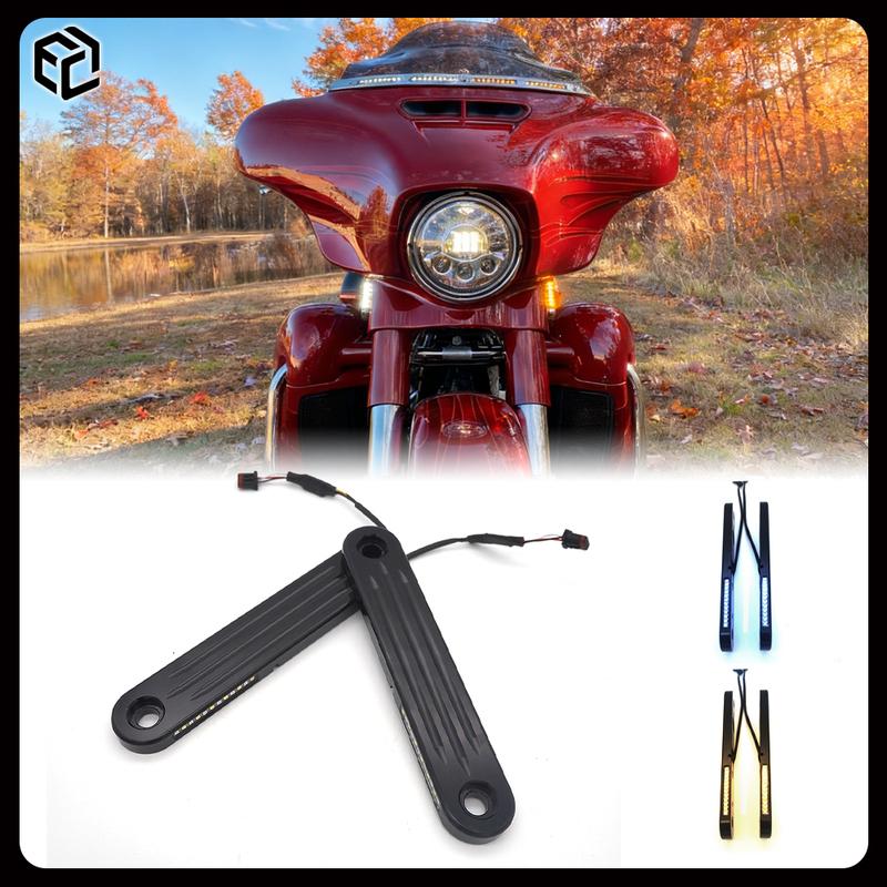 Motorcycle Turn Signals for Harley Street Glide / Limited / Special / Ultra Limited /Street Glide CVO /Bichromatic Light