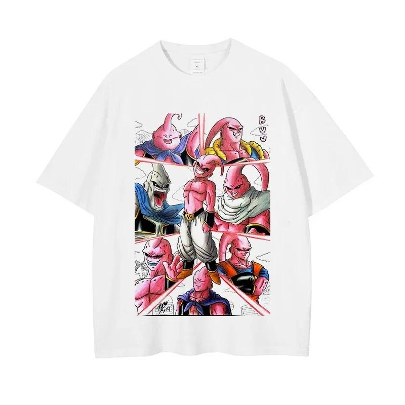 Hot Sale Anime Dragon Ball Majin Buu Hercule Manga Graphic Print T-shirt Men Women Streetwear Y2k Harajuku Fashion Casual Oversized Top Summer New Tee