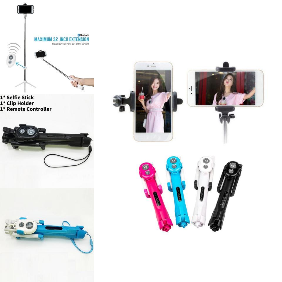 Verstellbares Metall-Smartphone-Stativ mit Bluetooth-Auslöser für Android- und iOS-Geräte