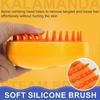 Cat Steam Brush, 3 In 1 Cat Steamy Brush Cleanser, Silicone Massage Grooming Brush, Pet Hair Cleaning Brush Comb for Cats Dogs