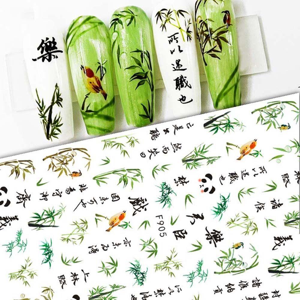 

Accessories Chinese Nail Stickers Lotus Nail Stickers Nail Art Decorations Flowers Nail Decals