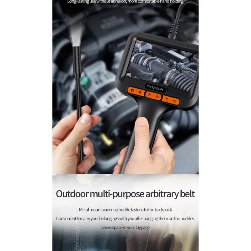 4.3 Inch 1-15m 8mm IP67 200w Industrial Endoscope Camera Waterproof Pipeline Borescope Pixel HD Pipe Inspection Camera