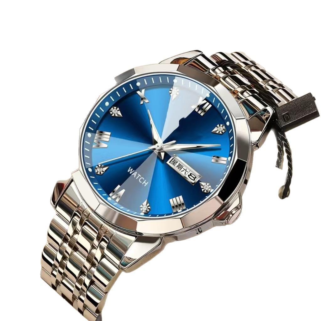 Swiss Luxury Waterproof Luminous Men's Quartz Wristwatch