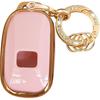 Keyless Entry Systems for Honda Key Fob Cover Fit for Honda   2024 2025 Civic Accord HR-V Pilot CR-V 5 Buttons Smart Key (Pink-Gold)