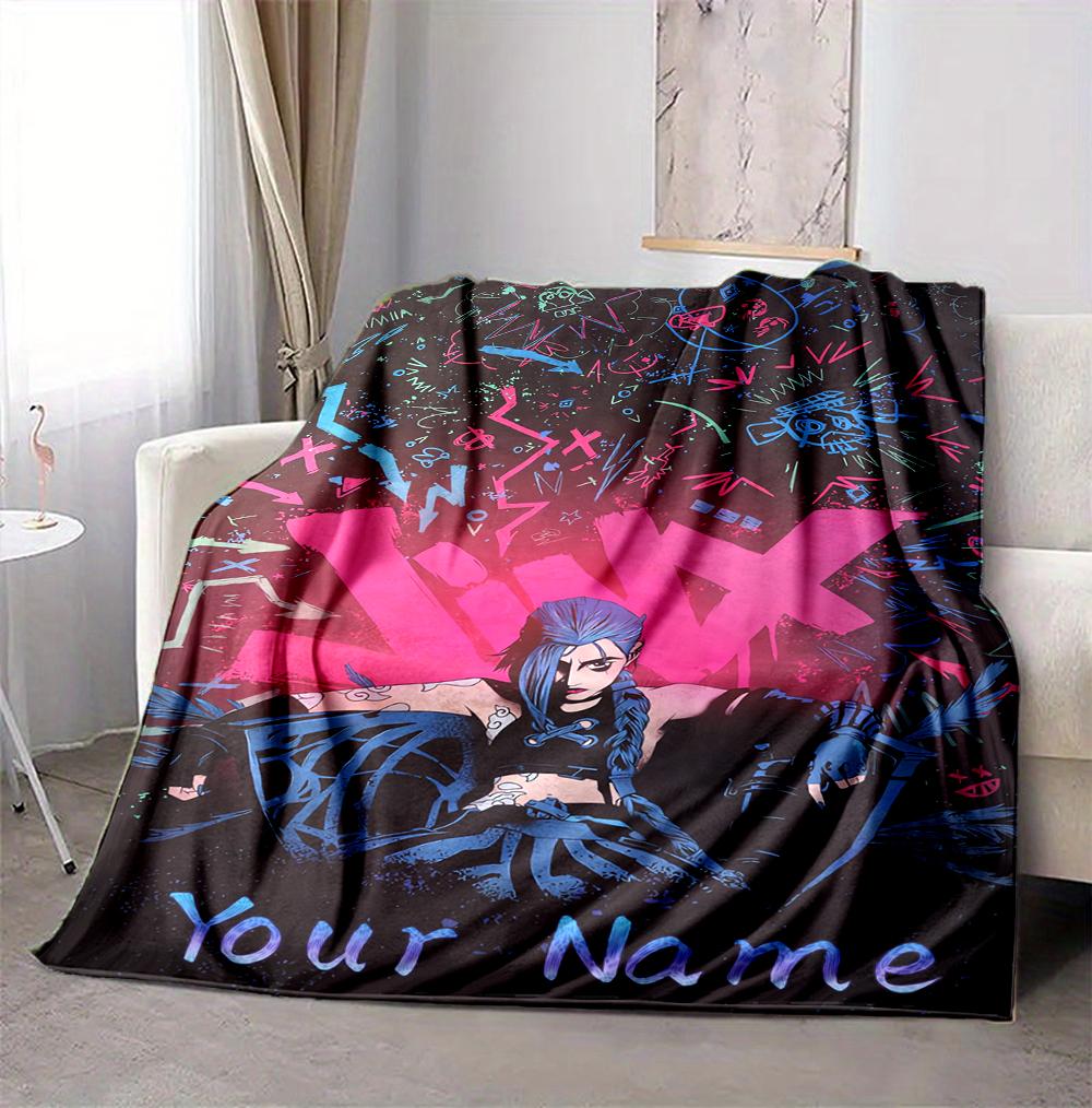Custom Name Blue Eyes Connection Flannel Blanket Throw Blanket Soft Warm Sofa Bed Home Decor Unique Gift
