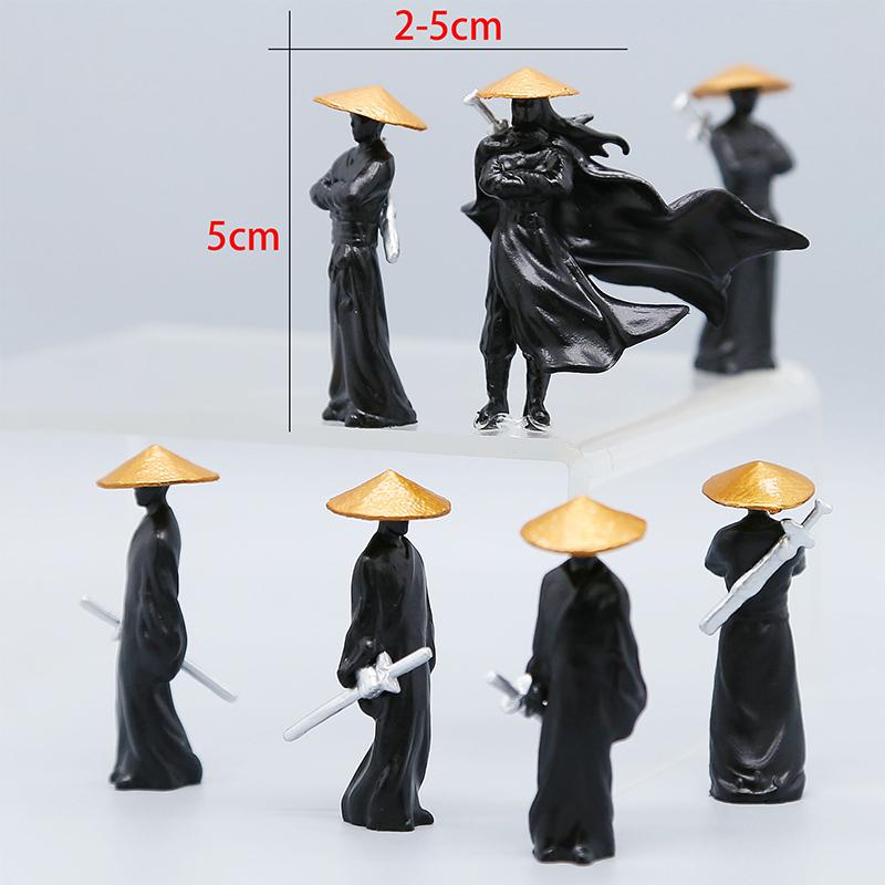 Schwertkämpfer Statue Auto Armaturenbrett Dekoration Chinesischer Stil Retro Schwertkämpfer Miniatur Figur Statue Büro Zuhause Schreibtisch Ornamente