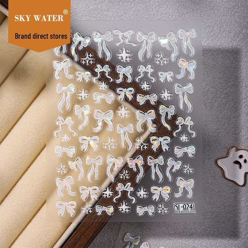SKY Nail Stickers - Sweet Fairy Ribbon & Laser Bow Decor