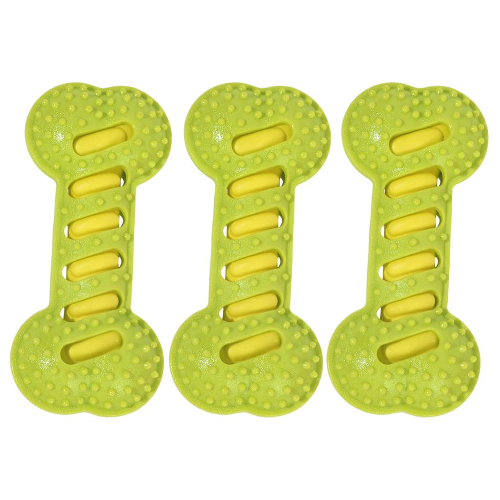 3Pcs Teeth Cleaning Molar Stick Squeaky Bones Interactive Massage Toothbrush Dog Toy Textured Teething Bone Puppy Chew Toy