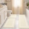 Set da 3pz Tappetini da Bagno, Tappeti da Bagno Altamente Assorbenti Antiscivolo, Tappetini Morbidi Lavabili per Lavandino del Bagno, WC, Vasca da Bagno