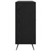 Sideboard In Black Oak Look 89.5 X 34 X 80 Cm Particleboard
