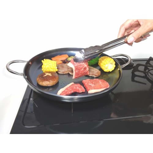 Fujita Metal Teppanyaki Grill, 26cm, Easy to Use, Thick Teppanyaki-kun, for Steak and Okonomiyaki, 005300