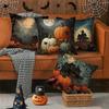 Halloween-themed Pillowcases with PumpkinsSuitable for Sofa Car Bedroom Decorative Cushion Cover Pillow Cover