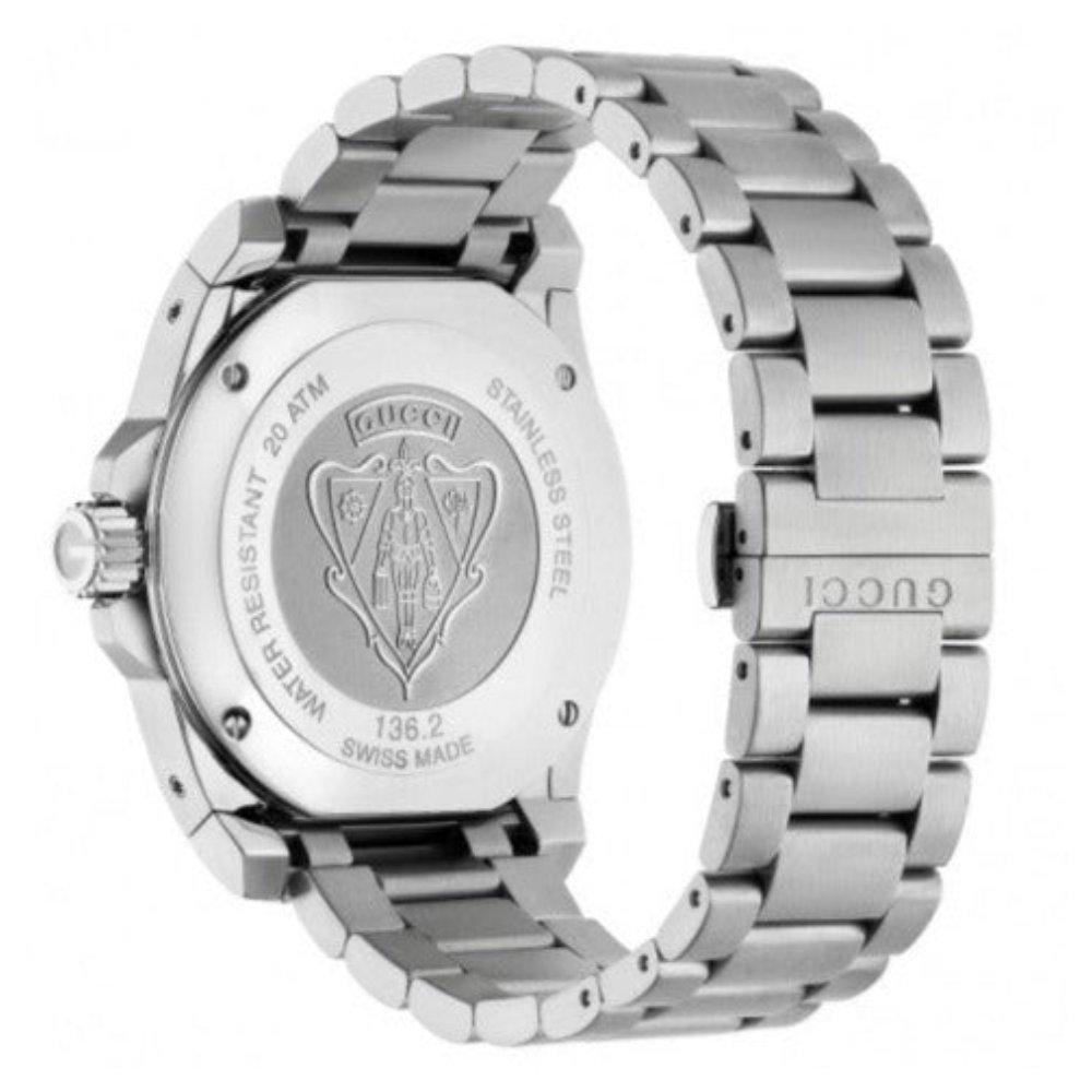 Gucci YA136203 Relógio Masculino Aço Inoxidável Mostrador Azul Mergulho