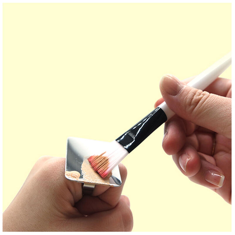 Stainless Steel Finger Palette for Makeup Nails (Small)