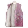 Middle-aged Elderly Vest Female Grandma Autumn Cardigan Velvet Thickened Outer Vest New Mother Vest Jacket