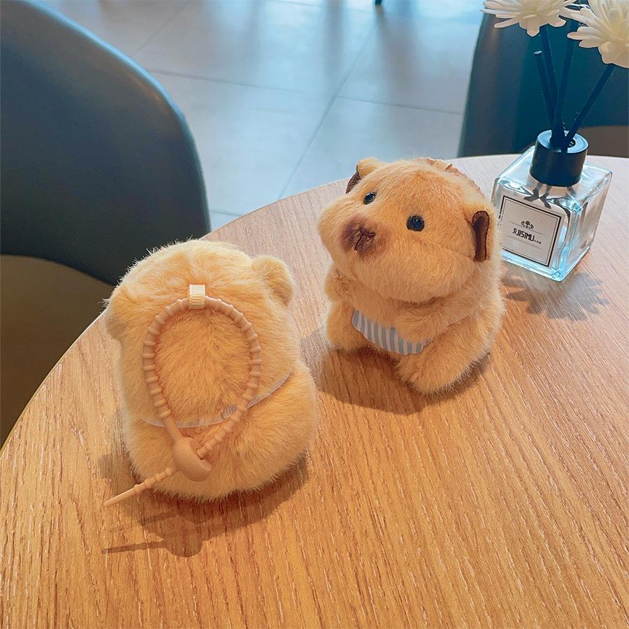 Cartoon Apron Hamster Doll Dutch Pig Guinea Pig Doll Bag Cute Doll Hanging Ornament Grab Machine Doll Gift