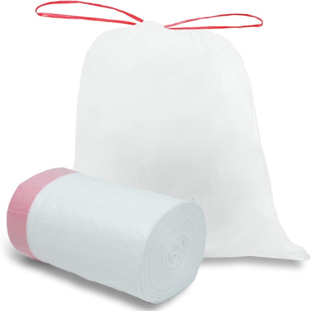 4-Gallon Thickened Drawstring Trash Bags, Portable for Home Kitchen/Dorm, Strong Household Garbage Bags RQSL-WM-0063-51