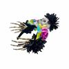 Realistic Skull Skeleton Hand Headband For Halloween Costume Parties And Spooky Event with Colorful Flower for Women Men