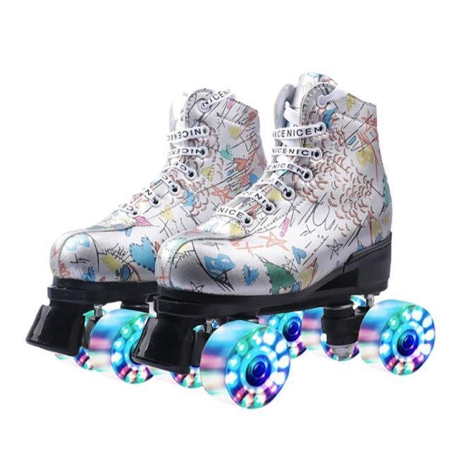 Kid Row Skating-Schuhe - Verstellbare Rollschuhe Für Kinder 18-23cm
