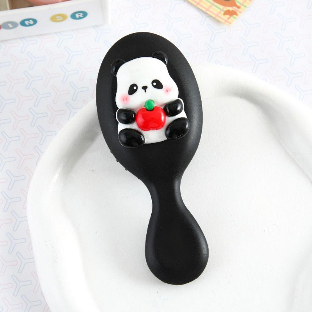 

Кавайная мультяшная расческа для волос с подушкой безопасности в виде животного, прочный инструмент для макияжа, массажная расческа, милая антистатическая щетка для волос с пандой, для путешествий