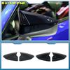 2PCS Car Carbon Fiber ABS Rearview Mirror Cover Caps Gloss Black Auto New Accessories For Toyota 86 For Subaru BRZ 2012-