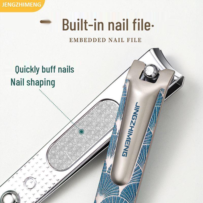 Jingzhi Meng Exclusive Angled Flat Edge Nail Clippers - Portable, Household Manicure, Popular in Southeast Asia